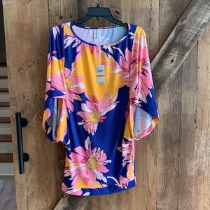NWT Trina Turk Breeze Floral Cover Up Tunic Sizes S, M, L, XL